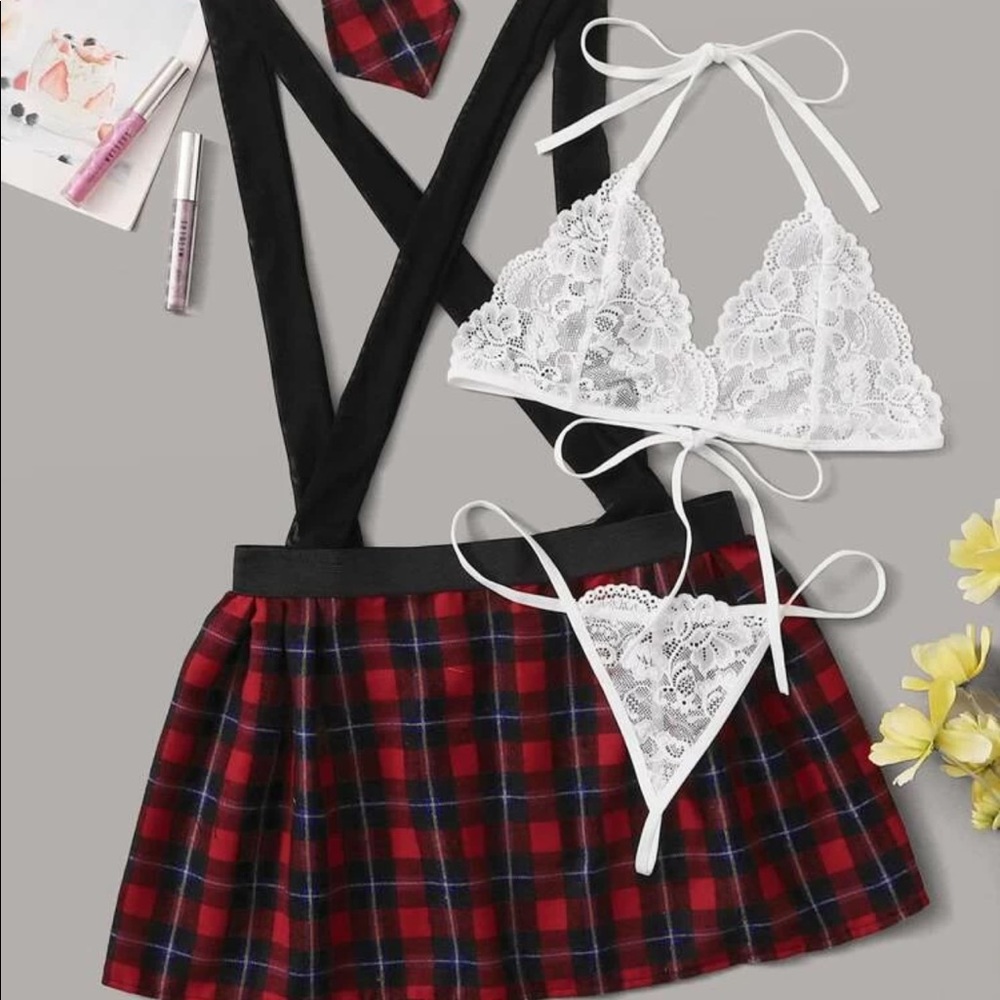 SHEIN schoolgirl lingerie set